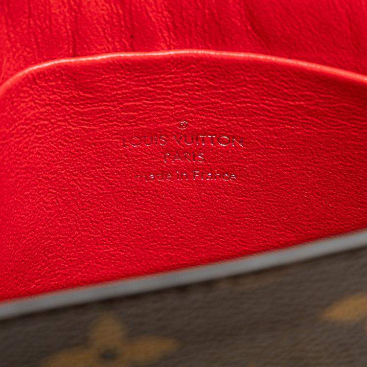 Pre Owned Louis Vuitton Brown Monogram Tribal Mask Pochette PM