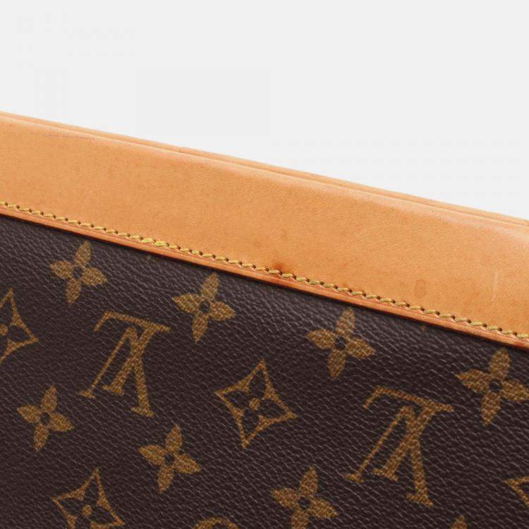 Pre Owned Louis Vuitton Alma Pm Handbag M51130 Monogram Canvas Leather Brown Used Women Lv