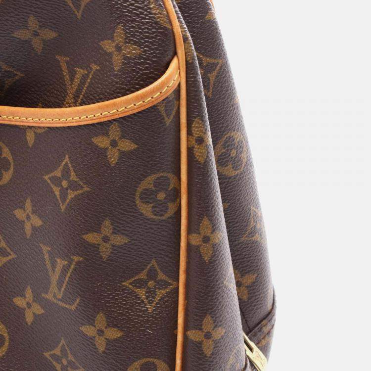 Pre Owned Louis Vuitton Deauville Bowling Vanity Handbag M47270 Monogram Canvas Used Women