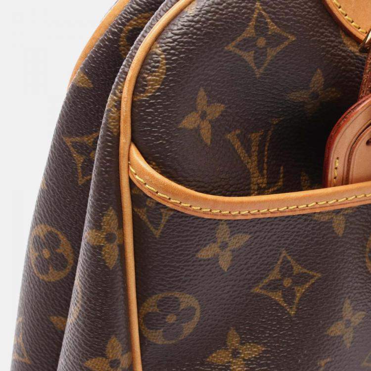 Pre Owned Louis Vuitton Deauville Bowling Vanity Handbag M47270 Monogram Canvas Used Women