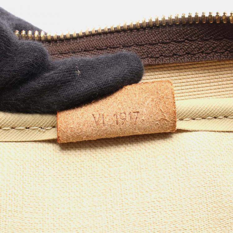 Pre Owned Louis Vuitton Deauville Bowling Vanity Handbag M47270 Monogram Canvas Used Women