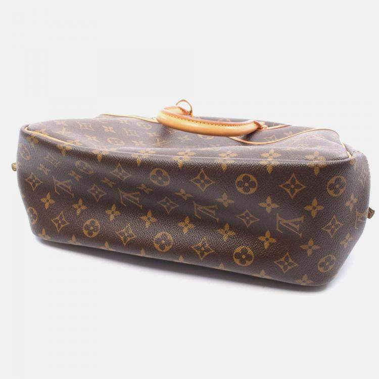 Pre Owned Louis Vuitton Deauville Bowling Vanity Handbag M47270 Monogram Canvas Used Women