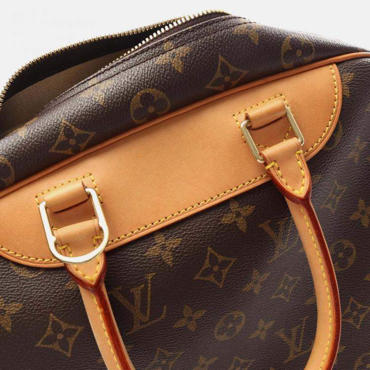 مملوكة مسبقًا Louis Vuitton Deauville Bowling Vanity Handbag M47270 Monogram Canvas Used Women