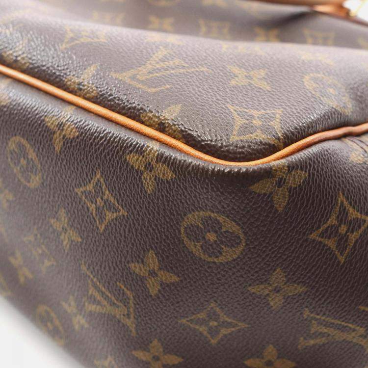 مملوكة مسبقًا Louis Vuitton Deauville Bowling Vanity Handbag M47270 Monogram Canvas Used Women
