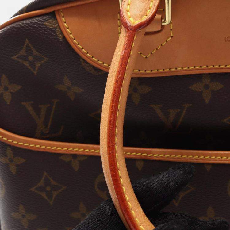 مملوكة مسبقًا Louis Vuitton Deauville Bowling Vanity Handbag M47270 Monogram Canvas Used Women