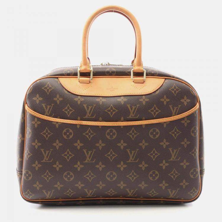 مملوكة مسبقًا Louis Vuitton Deauville Bowling Vanity Handbag M47270 Monogram Canvas Used Women
