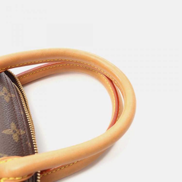 مملوكة مسبقًا Louis Vuitton Deauville Bowling Vanity Handbag M47270 Monogram Canvas Used Women