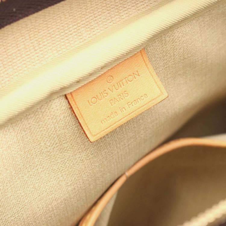 مملوكة مسبقًا Louis Vuitton Deauville Bowling Vanity Handbag M47270 Monogram Canvas Used Women