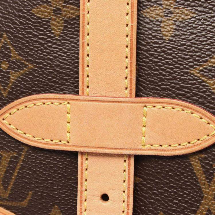 Pre Owned Louis Vuitton Saumur 30 Shoulder Bag M42256 Monogram Canvas Leather Brown Used