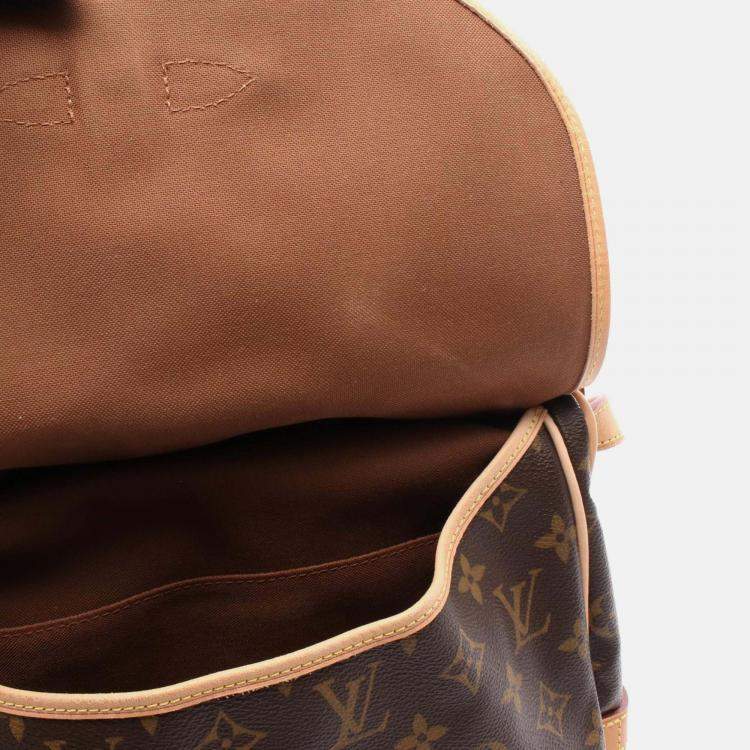 Pre Owned Louis Vuitton Saumur 30 Shoulder Bag M42256 Monogram Canvas Leather Brown Used