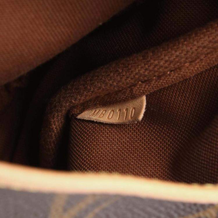Pre Owned Louis Vuitton Saumur 30 Shoulder Bag M42256 Monogram Canvas Leather Brown Used
