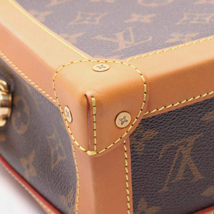 Pre Owned Louis Vuitton Soft Trunk Shoulder Bag M44660 Monogram Canvas Leather Used Mens