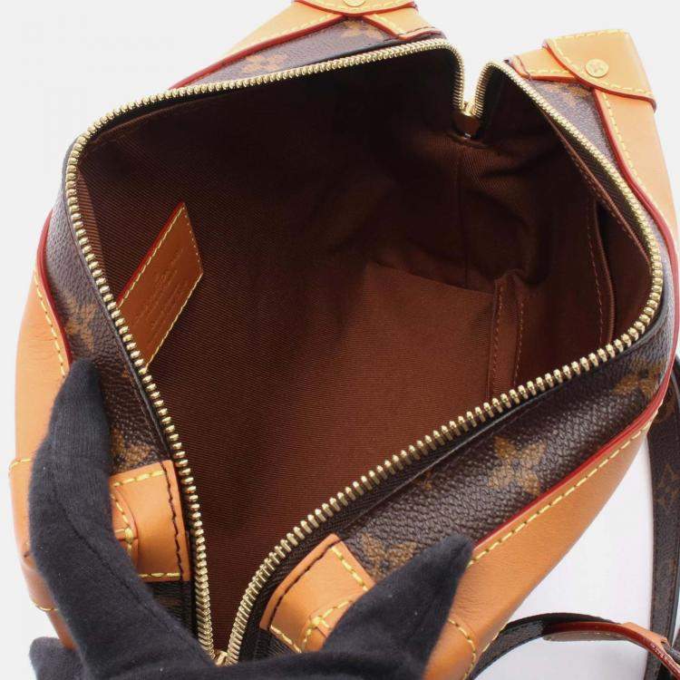 Pre Owned Louis Vuitton Soft Trunk Shoulder Bag M44660 Monogram Canvas Leather Used Mens