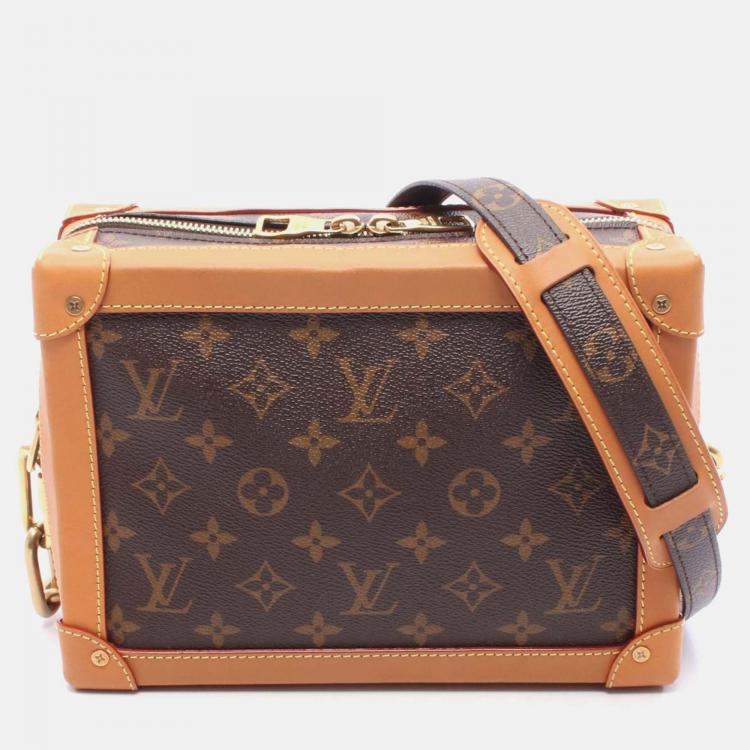 Pre Owned Louis Vuitton Soft Trunk Shoulder Bag M44660 Monogram Canvas Leather Used Mens