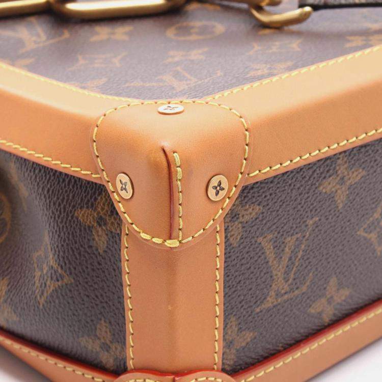 Pre Owned Louis Vuitton Soft Trunk Shoulder Bag M44660 Monogram Canvas Leather Used Mens