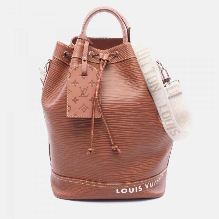 Pre Owned Louis Vuitton Maxi Noe Sling Shoulder Handbag M23117 Epi Leather Brown Cognac