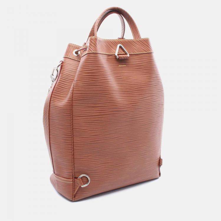 Pre Owned Louis Vuitton Maxi Noe Sling Shoulder Handbag M23117 Epi Leather Brown Cognac