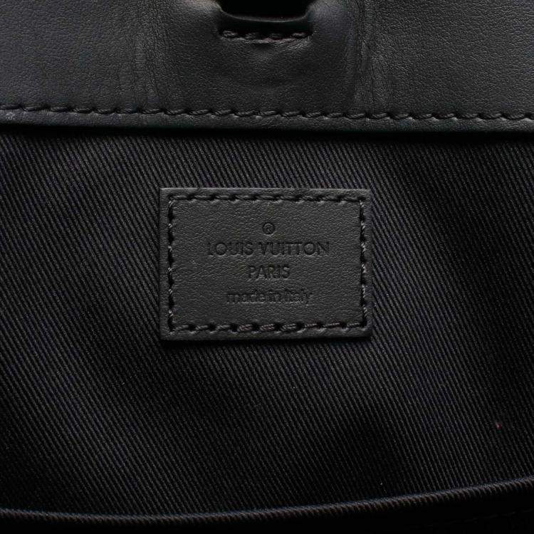 Pre Owned Louis Vuitton Sac Plat 24H Tote Bag M46451 Monogram Eclipse Canvas Leather Bk Lv