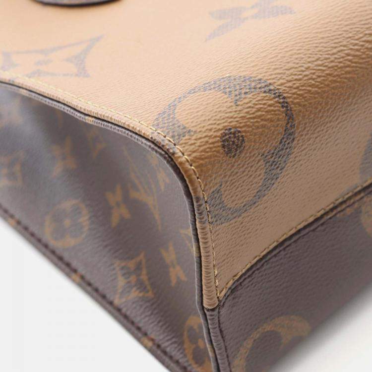 Pre Owned Louis Vuitton Onthego Pm Shoulder Handbag M46373 Monogram Giant Reverse Used Lv