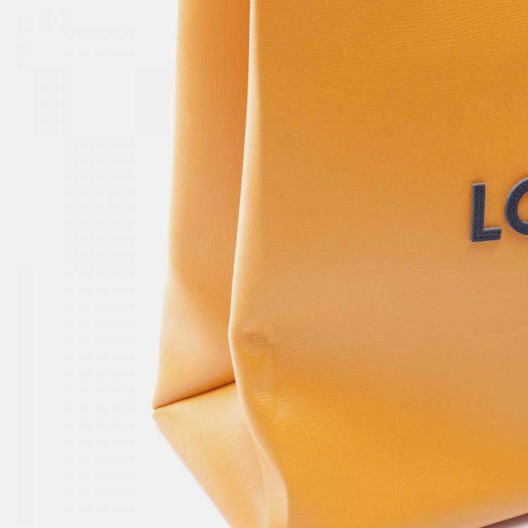 Pre Owned Louis Vuitton Shopper Tote Mm Shoulder Bag M24457 Leather Saffron Used Unisex
