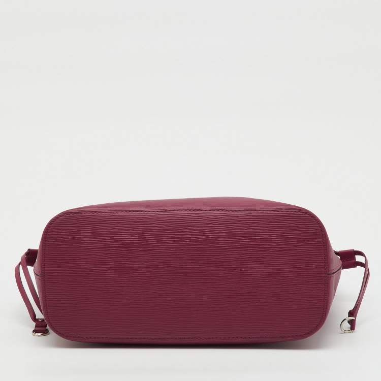 Pre Owned Louis Vuitton Fuchsia Epi Leather Neverfull PM Bag