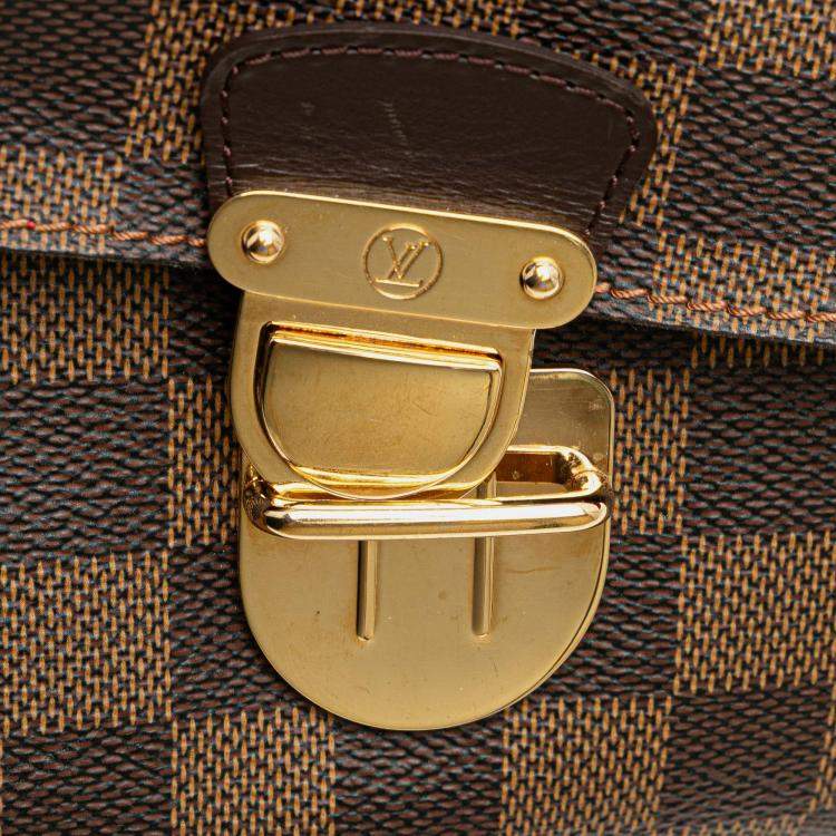 Pre Owned Louis Vuitton Brown Damier Ebene Ravello GM