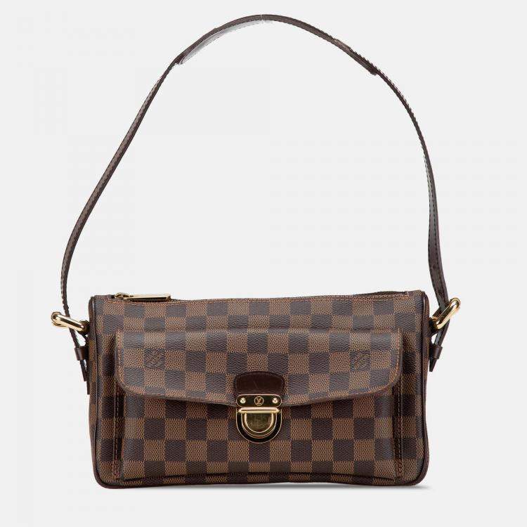 Pre Owned Louis Vuitton Brown Damier Ebene Ravello GM