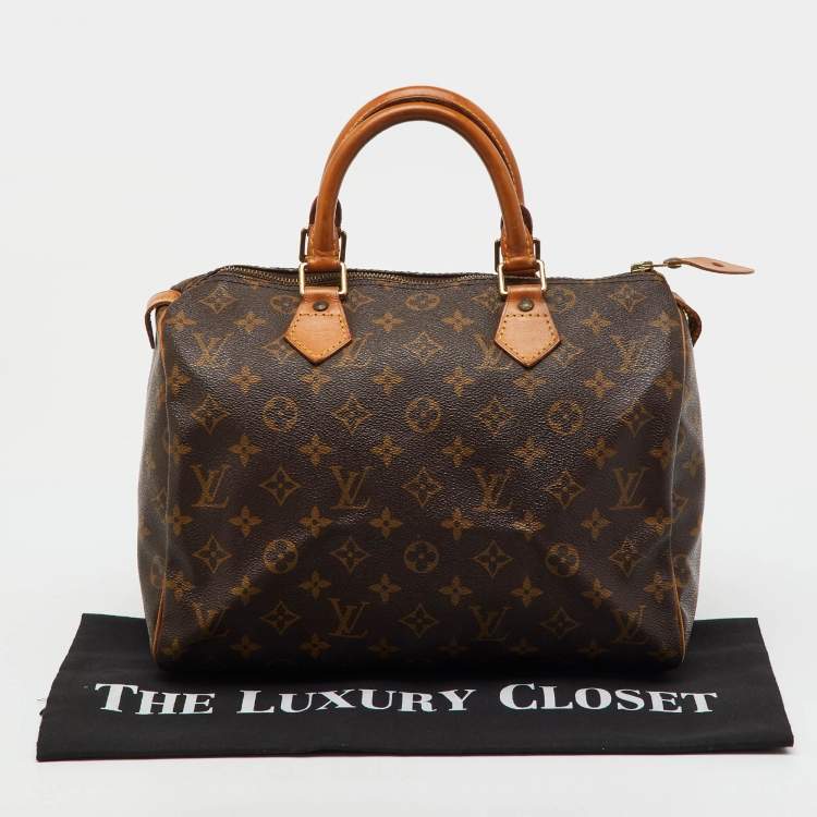 Pre Owned Louis Vuitton Monogram Canvas Speedy 30 Bag