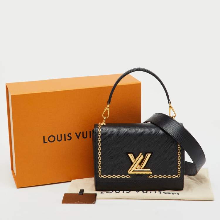 Pre Owned Louis Vuitton Black Epi Leather Limited Edition Twist MM Bag