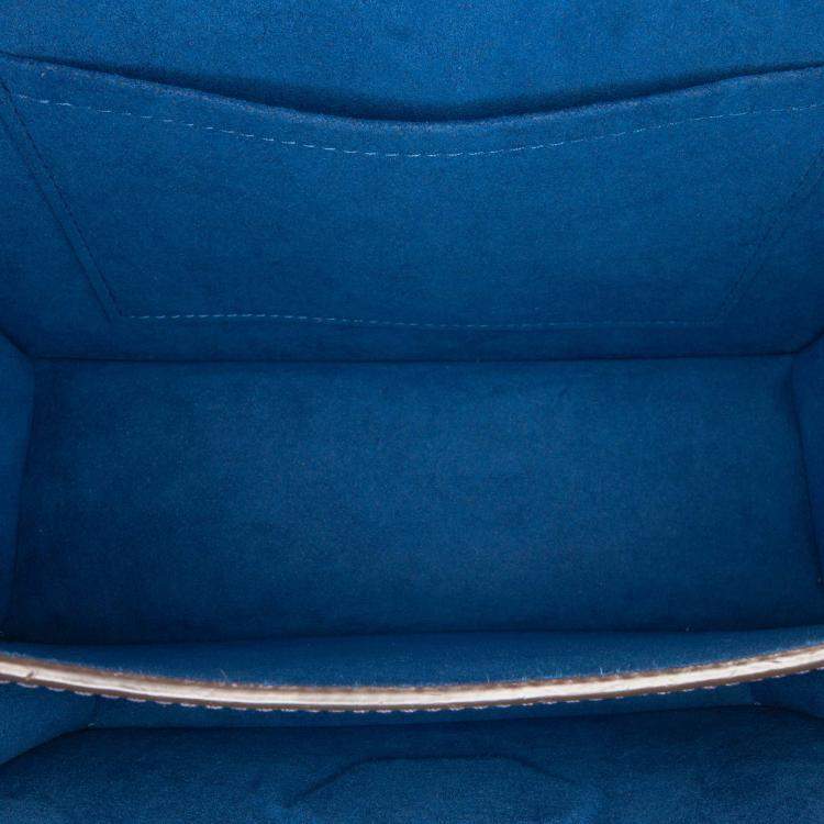Pre Owned Louis Vuitton Navy Blue Tricolor Epi Neo Monceau