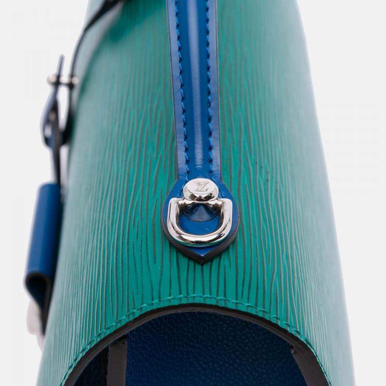 Pre Owned Louis Vuitton Navy Blue Tricolor Epi Neo Monceau