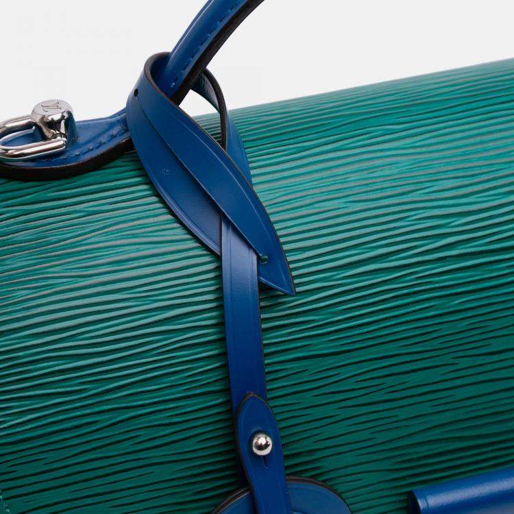 Pre Owned Louis Vuitton Navy Blue Tricolor Epi Neo Monceau