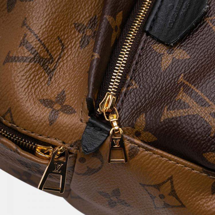 Pre Owned Louis Vuitton Brown Monogram Reverse Mini Palm Springs