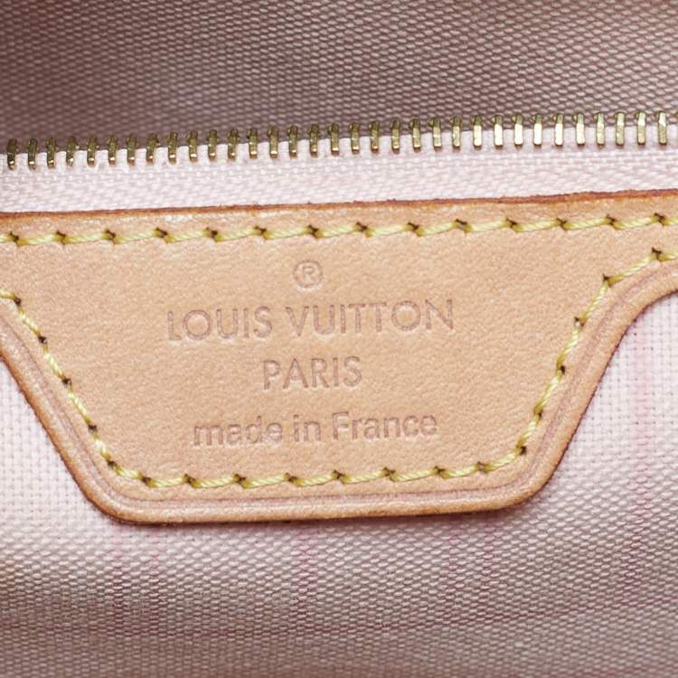 Pre Owned Louis Vuitton Damier Azur Canvas Neverfull MM Bag