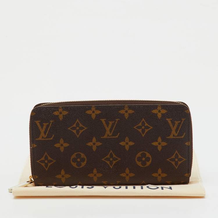 Pre Owned Louis Vuitton Monogram Canvas Zippy Wallet