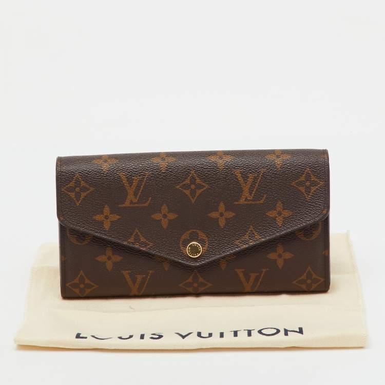 Pre Owned Louis Vuitton Monogram Canvas Sarah Wallet