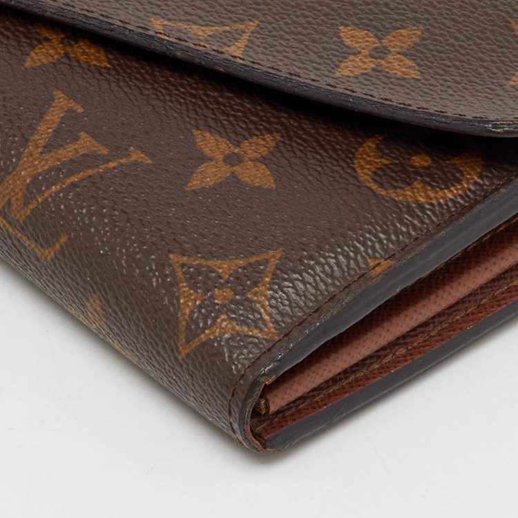 Pre Owned Louis Vuitton Monogram Canvas Sarah Wallet