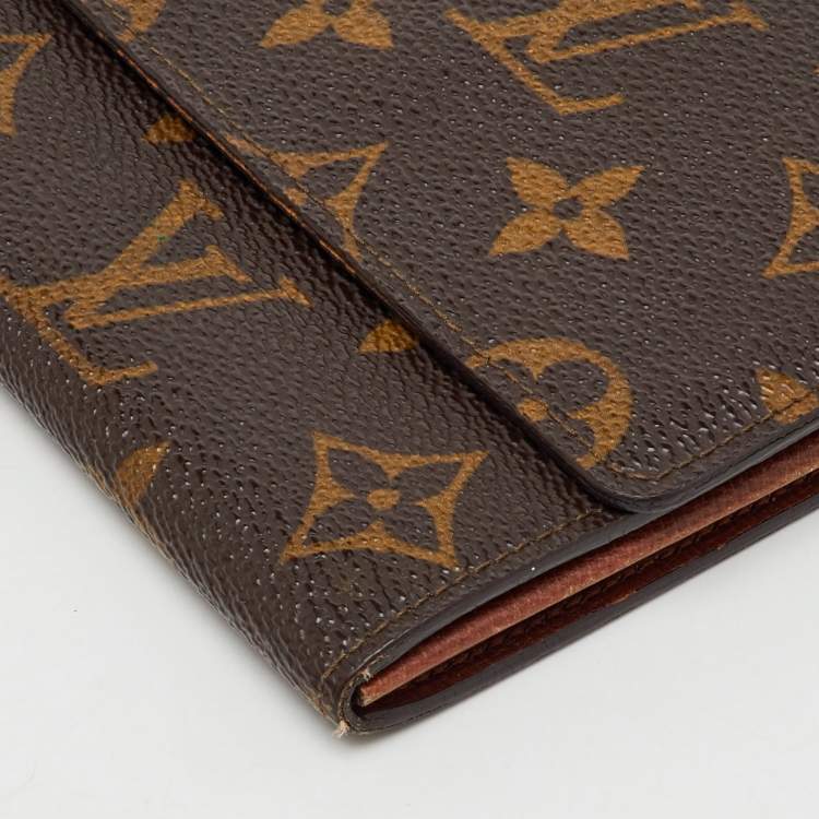 Pre Owned Louis Vuitton Monogram Canvas Sarah Long Wallet