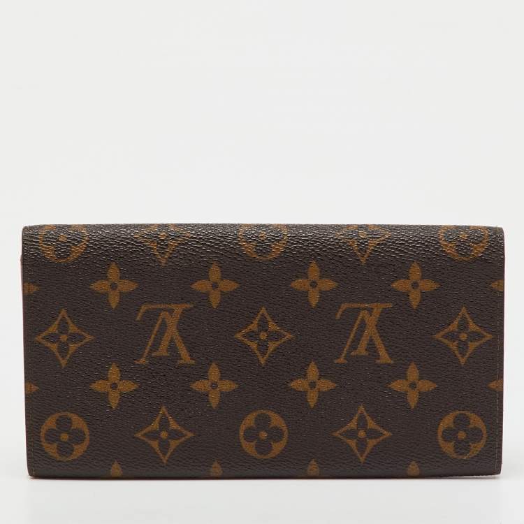 Pre Owned Louis Vuitton Monogram Canvas Sarah Long Wallet