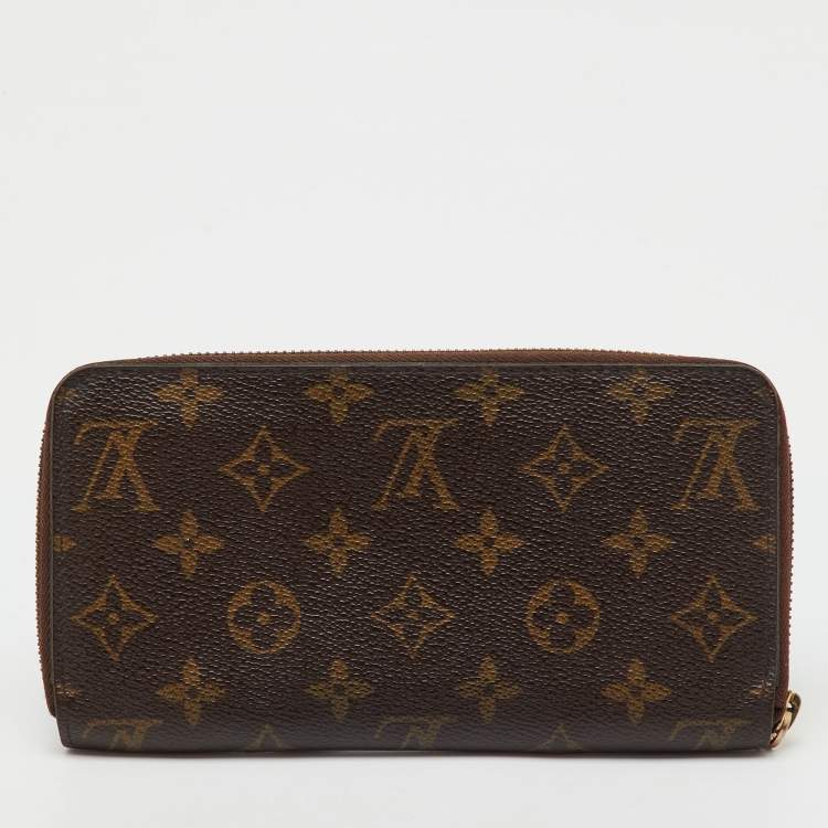 Pre Owned Louis Vuitton Monogram Canvas Zippy Wallet