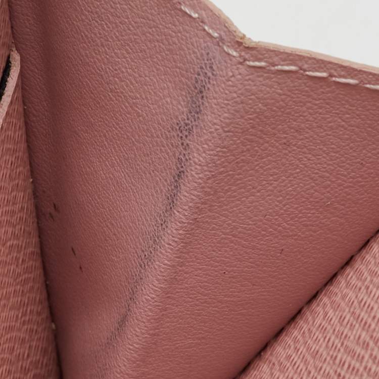 Pre Owned Louis Vuitton Damier Ebene Canvas Zippy Wallet
