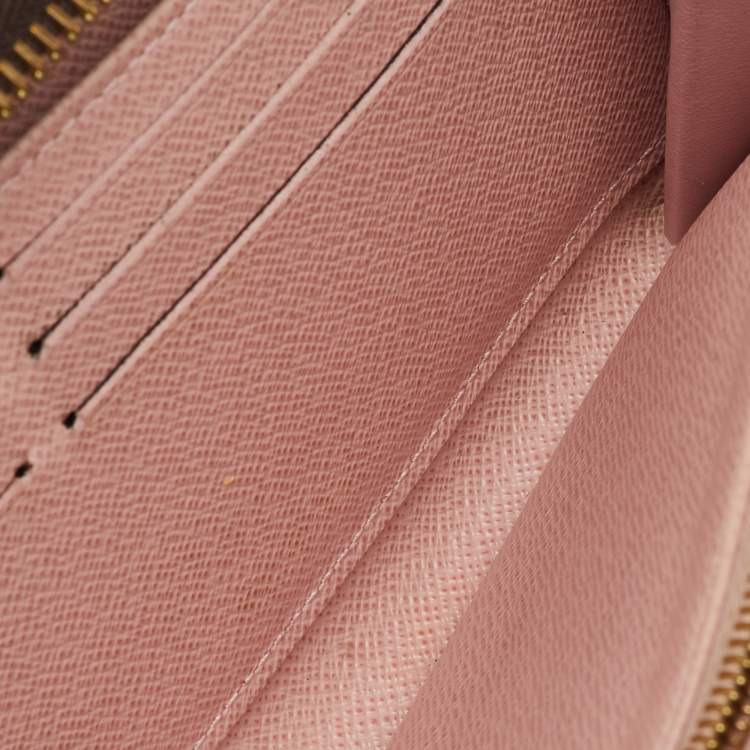 Pre Owned Louis Vuitton Damier Ebene Canvas Zippy Wallet