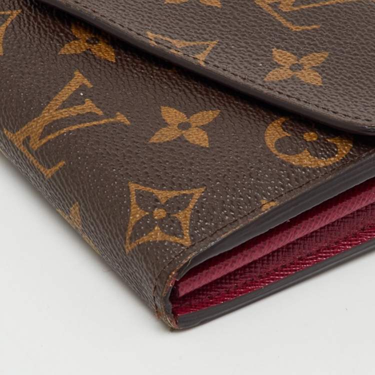 Pre Owned Louis Vuitton Monogram Canvas Sarah Wallet