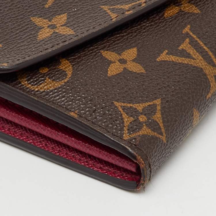 Pre Owned Louis Vuitton Monogram Canvas Sarah Wallet