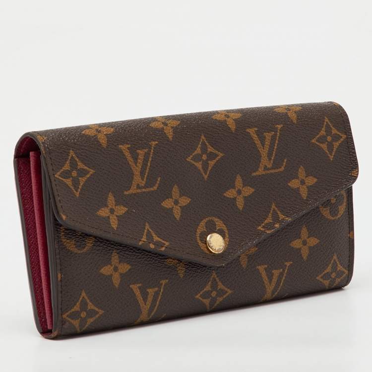 Pre Owned Louis Vuitton Monogram Canvas Sarah Wallet