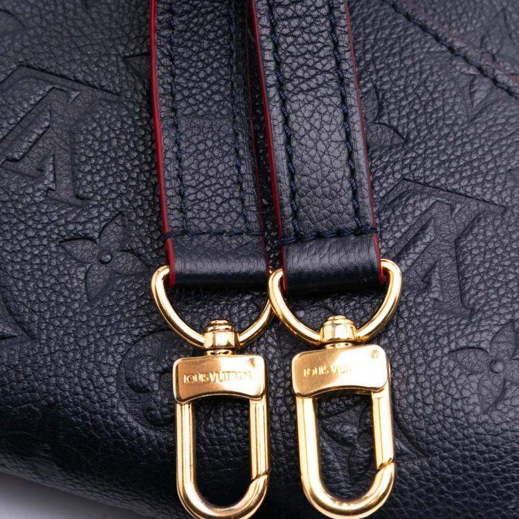 Pre Owned Louis Vuitton Navy Blue Monogram Empreinte Pochette Metis