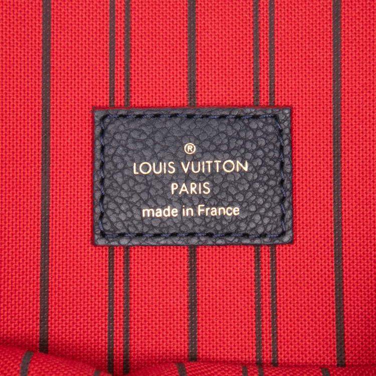 Pre Owned Louis Vuitton Navy Blue Monogram Empreinte Pochette Metis