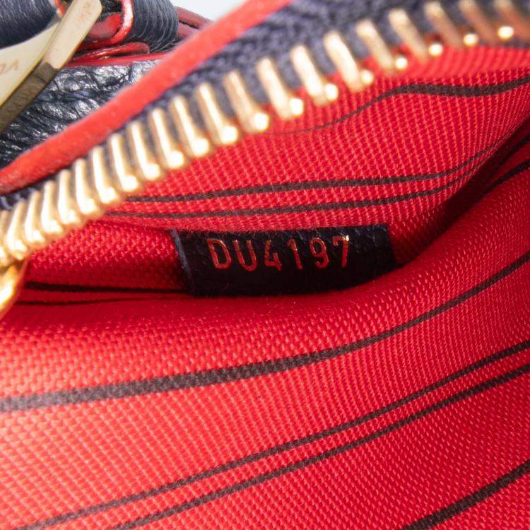 Pre Owned Louis Vuitton Navy Blue Monogram Empreinte Pochette Metis
