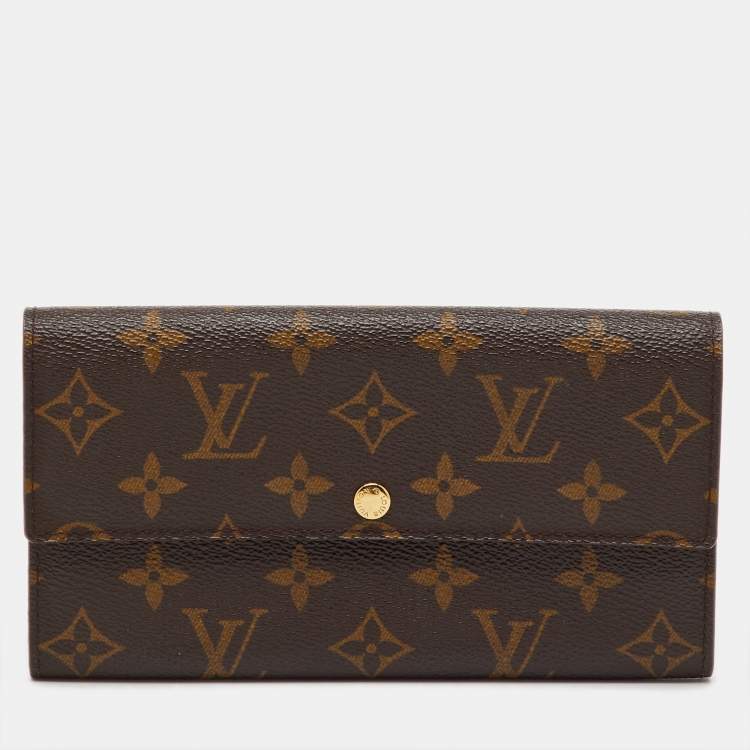 Pre Owned Louis Vuitton Monogram Canvas Sarah Long Wallet