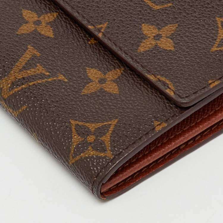 Pre Owned Louis Vuitton Monogram Canvas Sarah Long Wallet